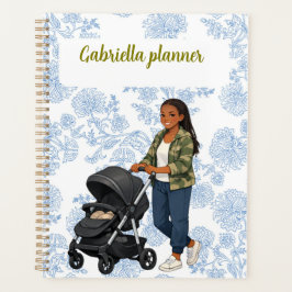 Agenda Amante de jardinagem chic com aquarela floral vint