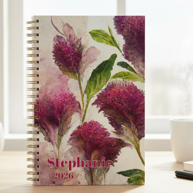Agenda Amaranthus Floral (Amaranthus personalized planner)