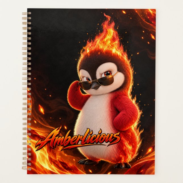 Agenda Amberlicious Fire Penguin Sunglasses Funny (Frente)