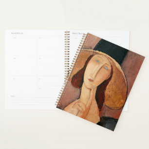 Agenda Amedeo Modigliani Retrato de Jeanne Hebuterne