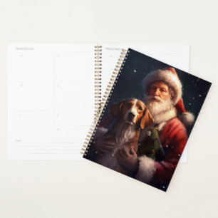 Agenda American English Foxhound Santa Claus Natal