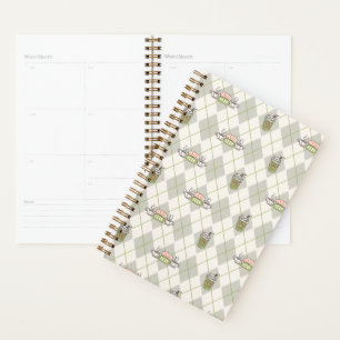 Agenda AMIGOS™ Padrão de Argyle de Perk Central