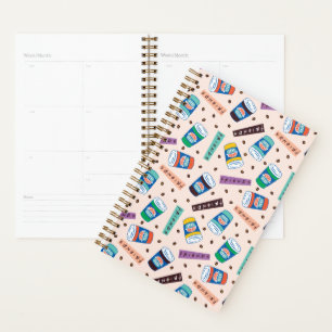 Agenda AMIGOS™ Padrão De Café Vibrante Para A Perk Cent