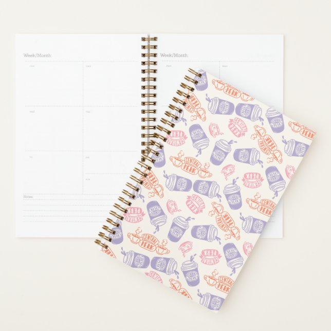 Agenda AMIGOS™ | Padrão de Perk Central Pastel (Exibição)