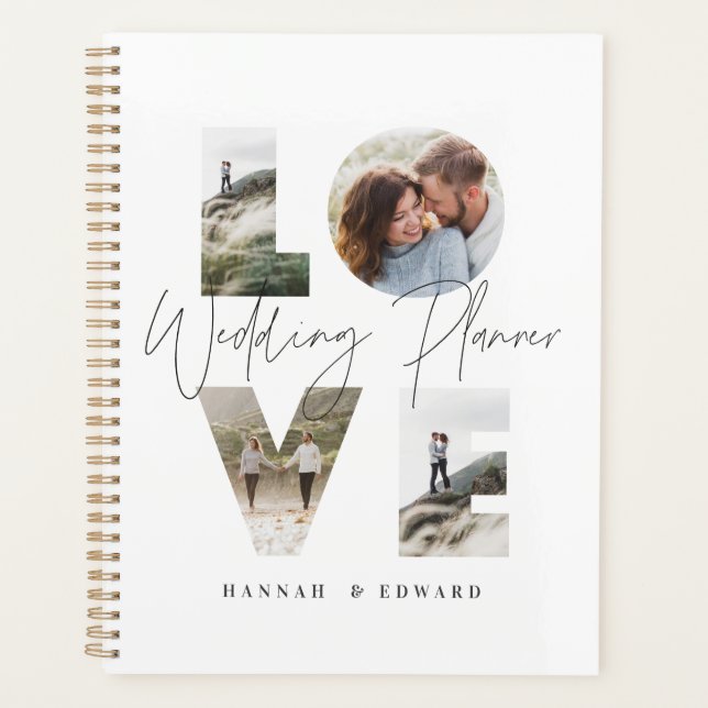 Agenda Amor 4 foto, casamento personalizado (Frente)