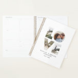 Agenda Amor 4 foto simples presente personalizado moderno<br><div class="desc">Ame 4 fotos simples de aniversário personalizado moderno,  casamento,  aniversário ou presente de Natal para aquele que você ama.</div>