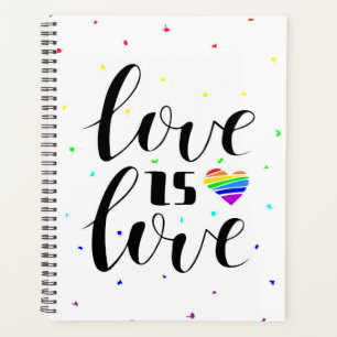 Agenda Amor é Amor Corações Arco-Íris