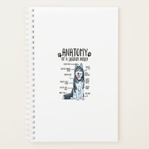 Agenda Anatomia Engraçada Sobressalto de Cachorro Siberi