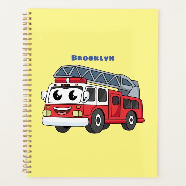 Agenda Animação de bombeiros felizes (Frente)