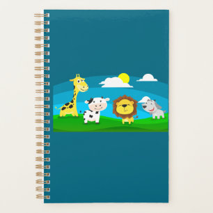 Agenda Animais de desenho animado         