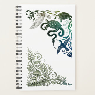 Agenda Animais Fofos da Floresta Ilustração de Coruja & T