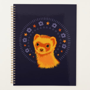 Agenda Animal adorável de cabeça de furão