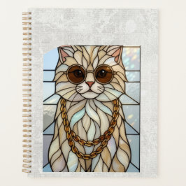 Agenda Animal Elegante | Gatinha de Óculos de Sol – Perso