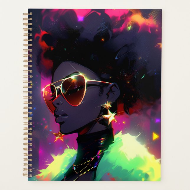 Agenda Anime Girl African American Art (Frente)