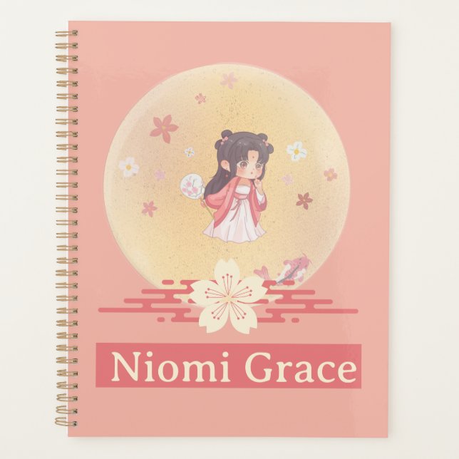Agenda Anime Kawaii Girl Coral Cream (Frente)