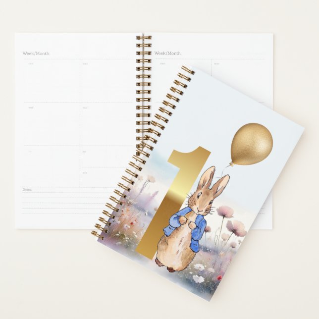 Agenda Aniversário de um ano do coelho clássico (Exibição)