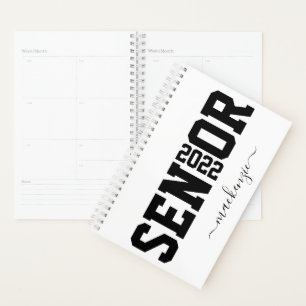 Agenda Ano de Graduação Personalizada da Letra de Bloco d