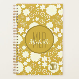 AGENDA ANO DE MONOGRAMA PERSONALIZADO DO FLOR DE NATA DOU