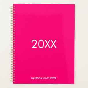Agenda Ano de nome personalizado magenta profissional ele
