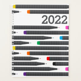 Agenda Ano do Escritor de Padrão do Caneta da Linha Final