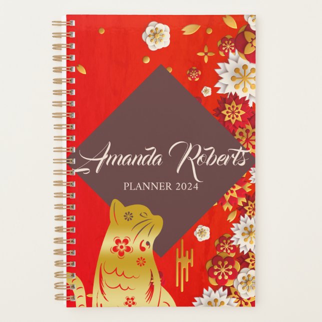 Agenda Ano Do Planeador De Flores Cat 2024 (Frente)