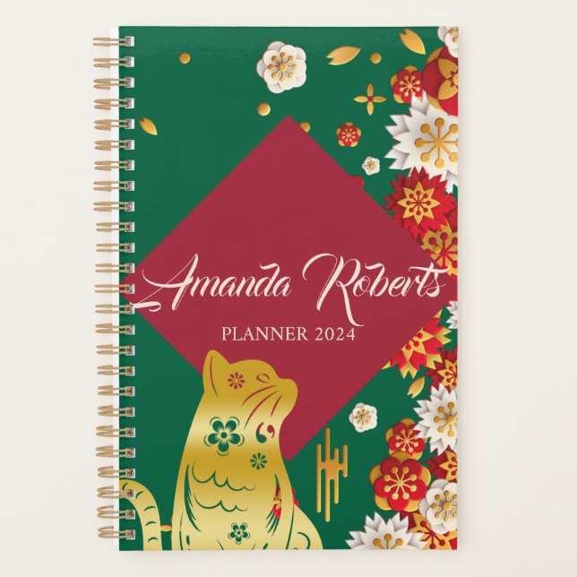 Agenda Ano Do Planeador De Flores Cat 2024 (Frente)