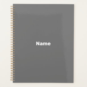 Agenda Ano monograma de texto de nome personalizado de ci