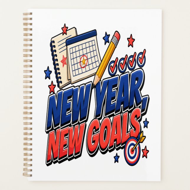 Agenda Ano novo, novas metas (Frente)