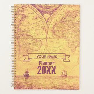 Agenda Antiguamente Vintage World Map Adventurer