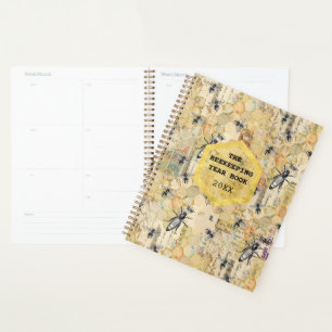 Agenda Anuário de Apicultura Rainha Abelha Vintage