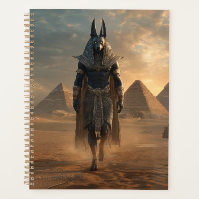 Agenda Anubis Planner – Egyptian Mythology Dark Aesthetic (Frente)