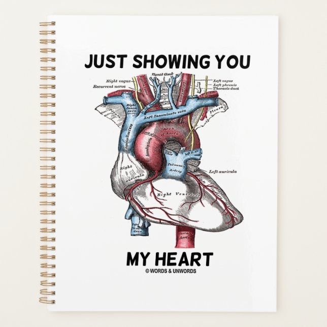 Agenda Apenas Mostrando Meu Coração Anatômico (Frente)