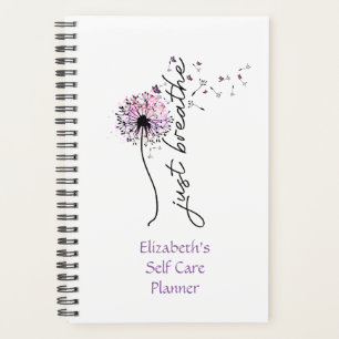 Agenda Apenas Respire Dandelion Butterfly Auto Cuidado Yo