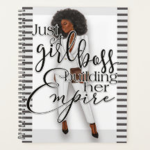 Apenas Um Chefe De Menina Construindo Seu Planejad