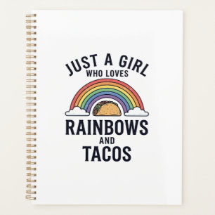 Agenda Apenas uma garota que ama Arco-íris e Camiseta de