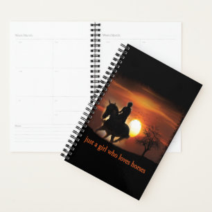 Agenda apenas uma garota que ama cavalos
