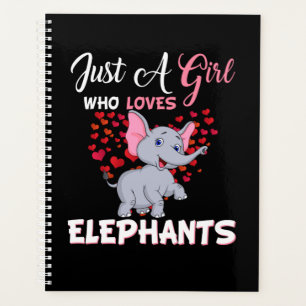 Agenda Apenas Uma Menina Que Ama Os Presentes Dos Elefant