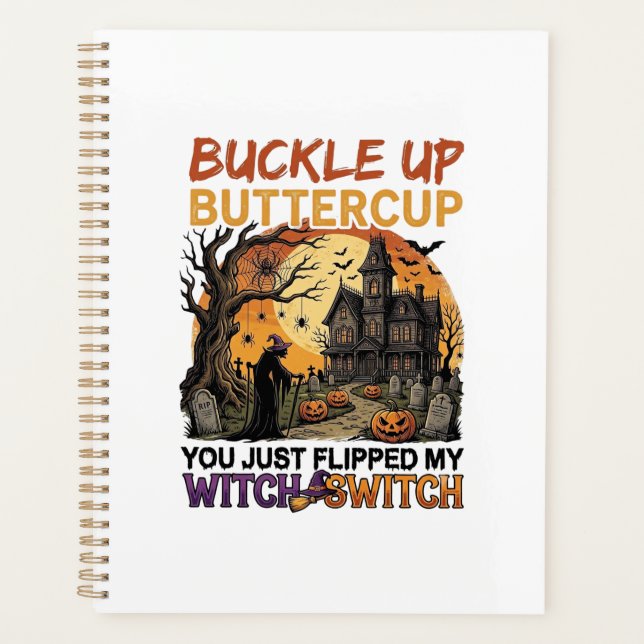 Agenda Aperte O Cinto Borboleta Bruxa Interruptor Hallowe (Frente)