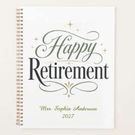 Agenda Aposentadoria Feliz Nome Personalizado