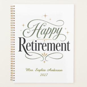 Agenda Aposentadoria Feliz Nome Personalizado