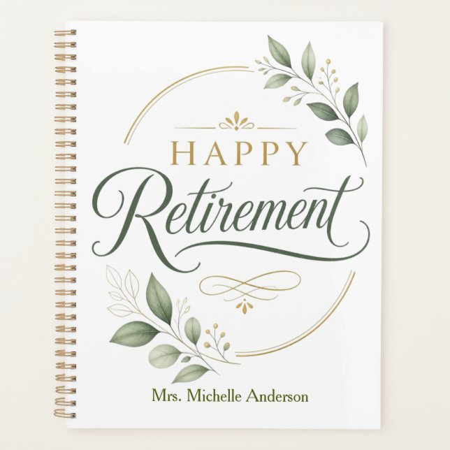 Agenda Aposentadoria Feliz Personalizada (Frente)