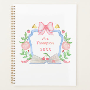Agenda Apple e Crest Escolares de Livro Professora