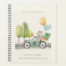 Agenda Aqua Verde Qualquer Carro Festa de aniversário Ida