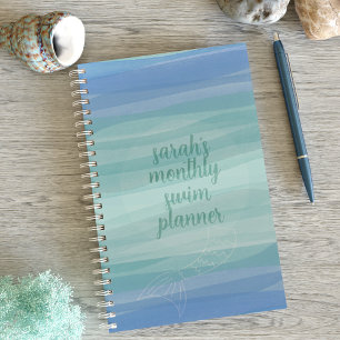 Agenda Aqua Watercolor - Planeador de Cotações de Merma