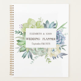 Agenda Aquarela Cactus Suculentas Pontinhos