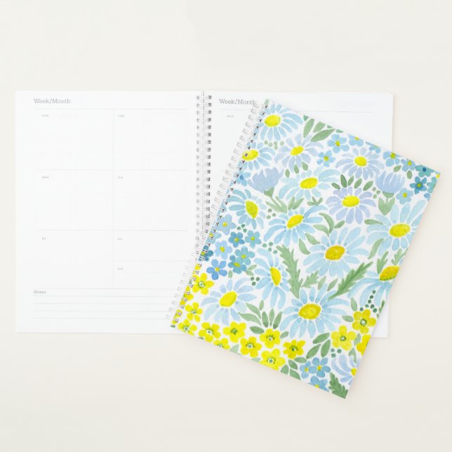 Agenda Aquarela, camomila (Exibição)