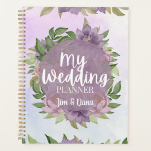 Agenda Aquarela de casamento