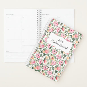 Agenda Aquarela Peony