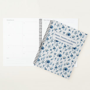 Agenda Aquarela Sob O Padrão Marítimo