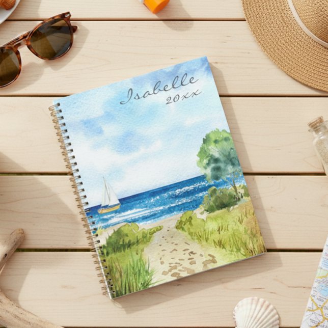 Agenda Aquarelas do Mar Personalizadas para o Oceano de P (Criador carregado)